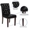 Flash Furniture 18.5 W, 27.5 L, 39.75 H 6-BT-P-BK-LEA-GG - alternate 5
